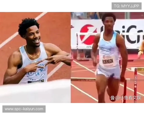 美国跨栏选手罗宾逊夺金时意外“走光”，转播单位致歉